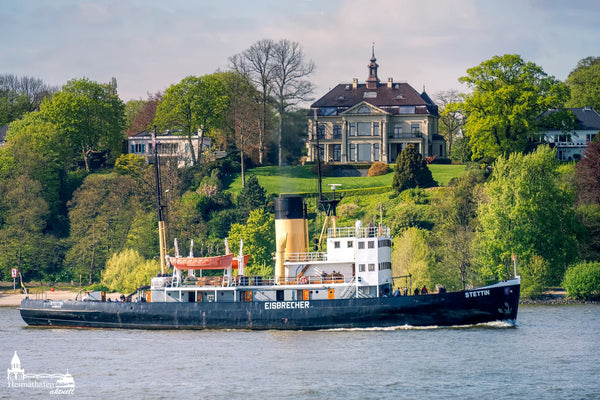 Dampf-Eisbrecher STETTIN vor Bubendeyufer