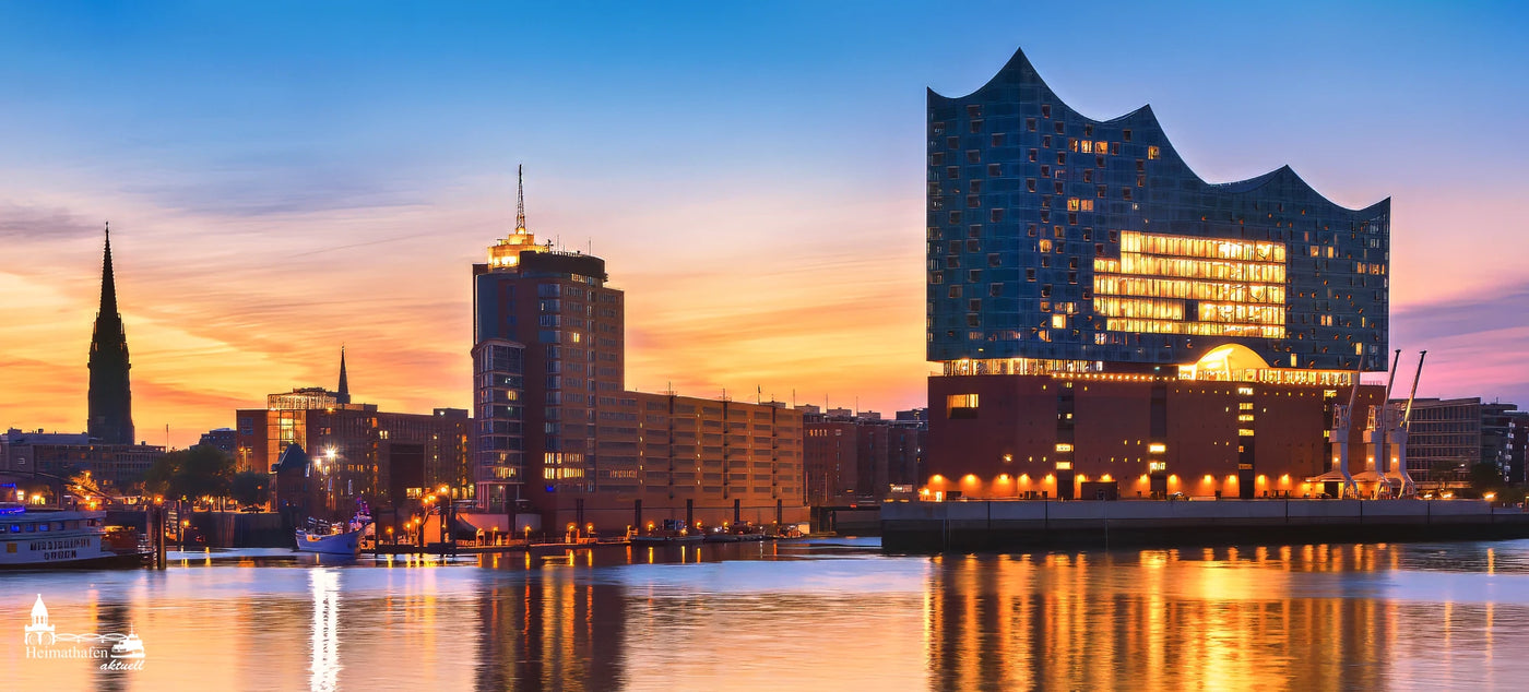 Elbphilharmonie im Sonnenuntergang