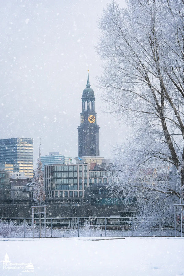 Hamburger Michel im Schneegestöber