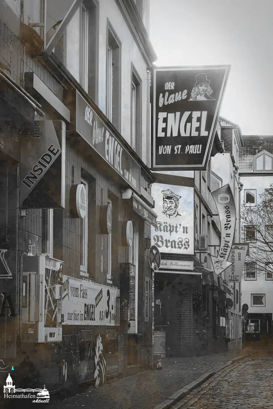 St. Pauli Kneipenszene mit „Der blaue Engel“ und „Käpt'n Brass“