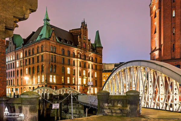 Abends in der Hamburger Speicherstadt