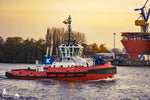 Schlepper RT ZOE vor Werft im Hamburger Hafen