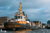Hafenschlepper BUGSIER 9 an der Schlepperpier Neumühlen