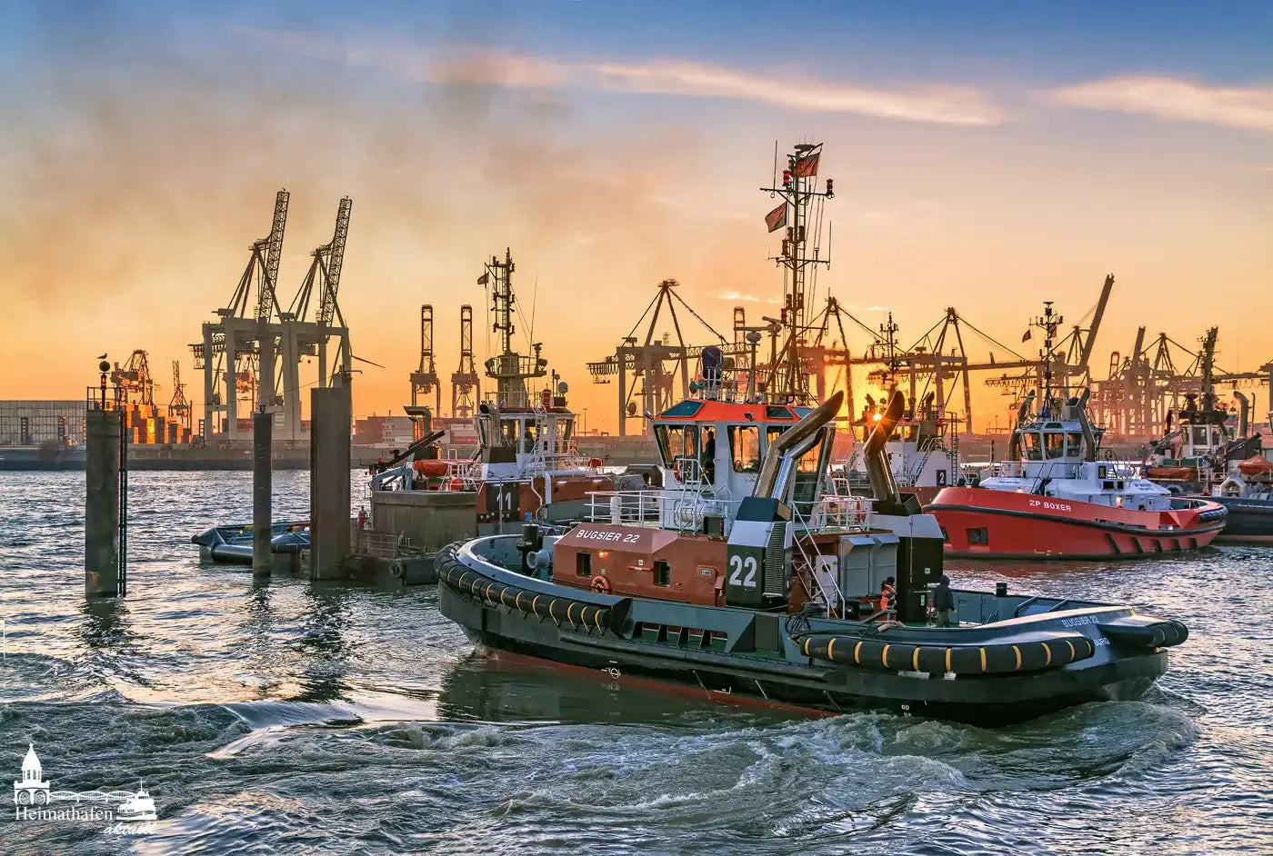 Hamburger Hafen Fotos - Schlepper BUGSIER 22 am Liegeplatz Neumühlen